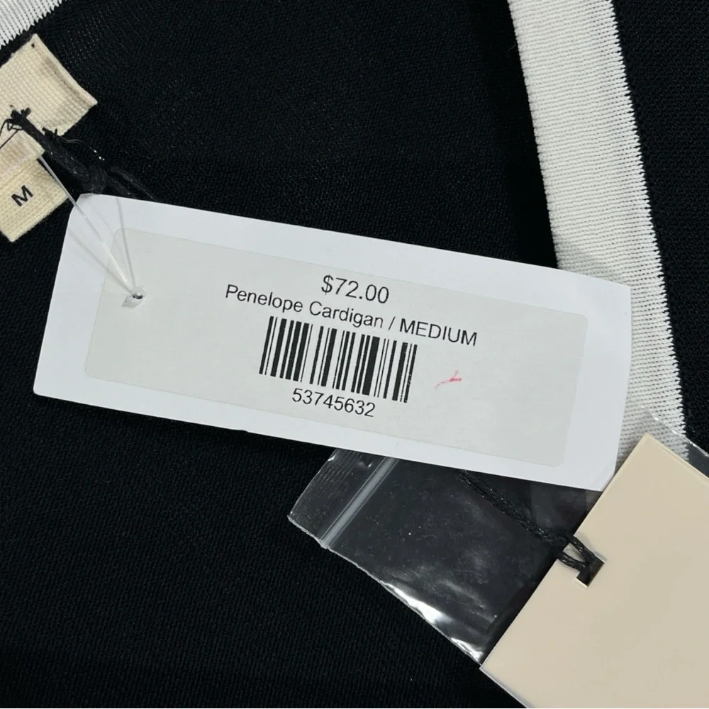 NWT Elan Accent Trimmed Cardigan Size Medium
